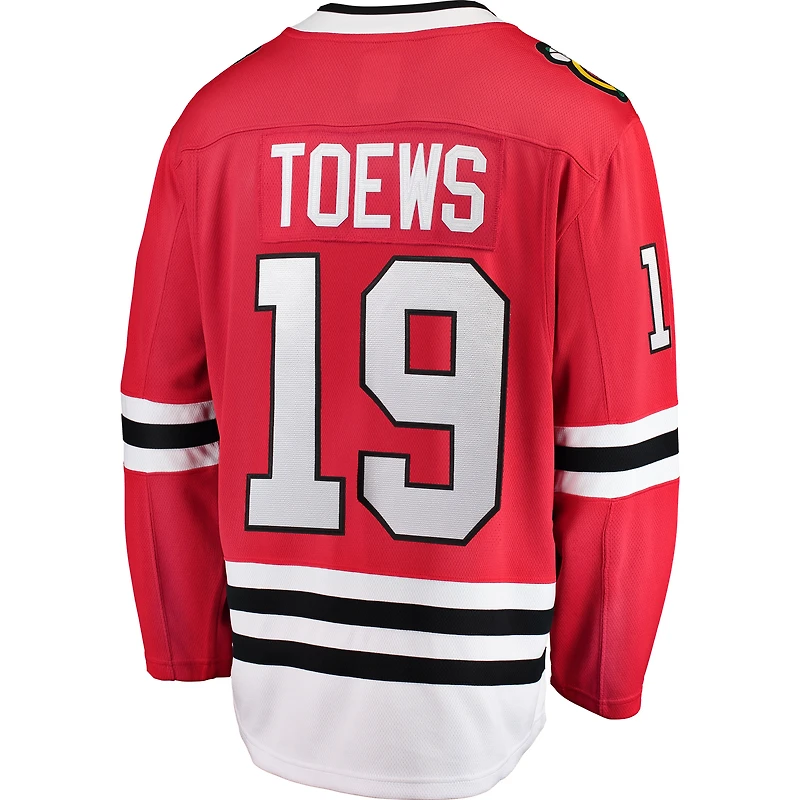 Jeunes fanatiques de marque Jonathan Toews Red Chicago Blackhawks Home Breakaway - Maillot joueur