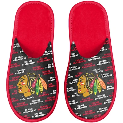 Youth FOCO Chicago Blackhawks Team Scuff Slippers