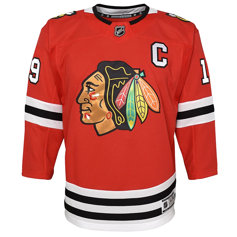 Youth Jonathan Toews Red Chicago Blackhawks Home Premier Player - Jersey