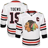 Jeune Jonathan Toews White Chicago Blackhawks Away Premier Player - Maillot
