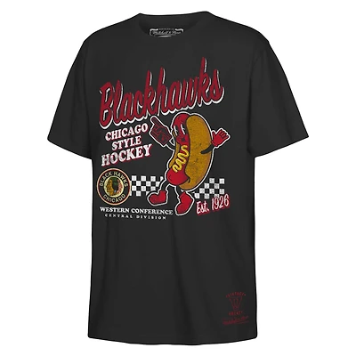 Youth Mitchell & Ness Black Chicago Blackhawks Concession Stand T-Shirt