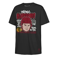Youth Mitchell & Ness Connor Bedard Black Chicago Blackhawks Caricature T-Shirt