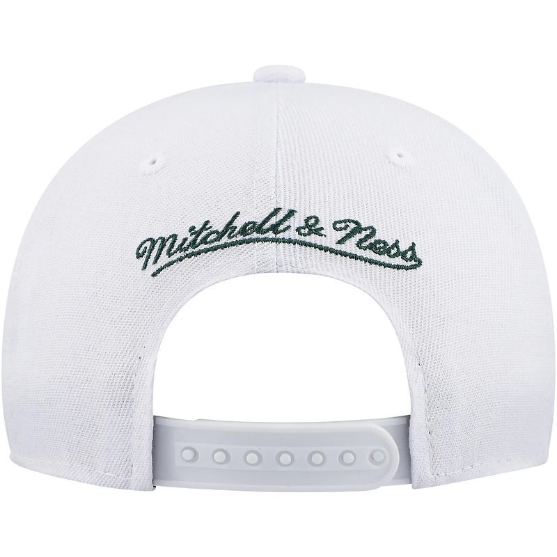 Casquette Snapback After Shock Chicago Blackhawks blanche Mitchell & Ness pour jeunes
