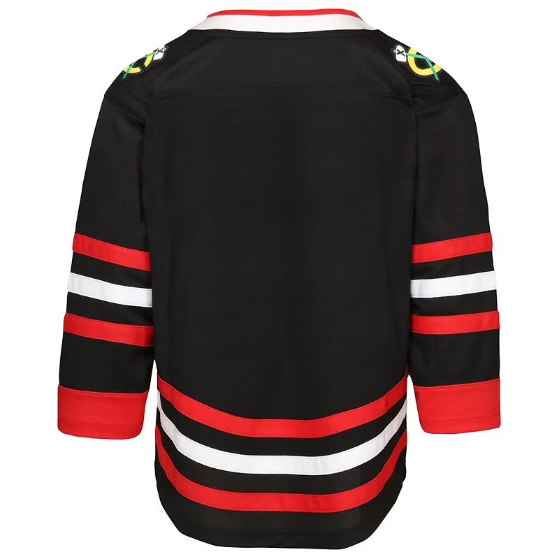 Youth Outerstuff Black Chicago Blackhawks Alternate Replica Jersey