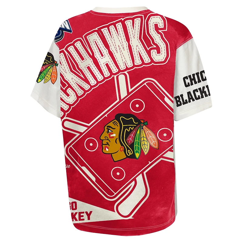 T-shirt Outerstuff Cream pour jeunes, meilleur joueur des Blackhawks de Chicago