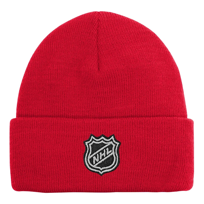 Youth Outerstuff Red Chicago Blackhawks 2.0 Essential Cuffed Knit Hat
