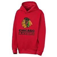Youth Outerstuff  Red Chicago Blackhawks Back to Basics Hoodie