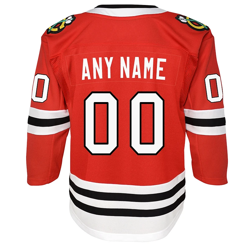 Jeunes Red Chicago Blackhawks 2020/21 - Maillot Premier personnalisé