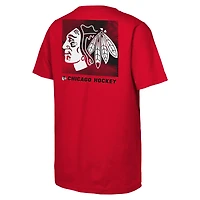 T-shirt rouge pour jeunes Chicago Blackhawks Atmosphere