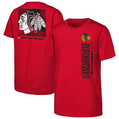 Youth  Red Chicago Blackhawks Atmosphere T-Shirt