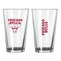 Bulls de Chicago 16 oz. Verre à pinte Team Wordmark Game Day