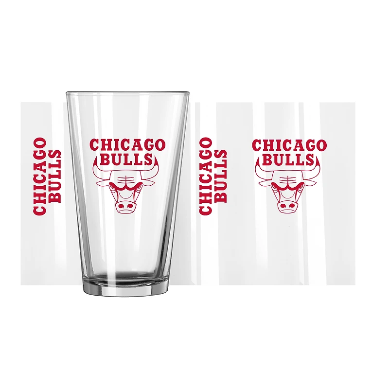 Bulls de Chicago 16 oz. Verre à pinte Team Wordmark Game Day
