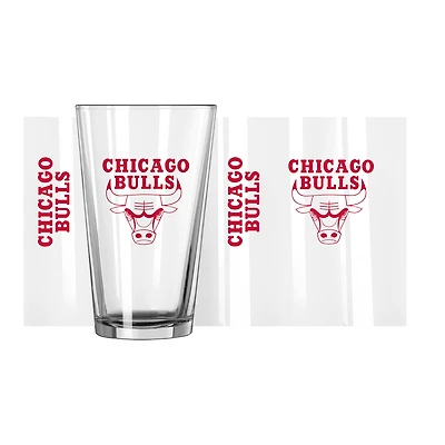 Bulls de Chicago 16 oz. Verre à pinte Team Wordmark Game Day