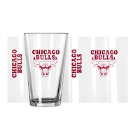Bulls de Chicago 16 oz. Verre à pinte Team Wordmark Game Day