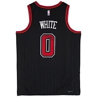 Coby White Chicago Bulls Autographed Black Jordan Brand Statement Edition Swingman Jersey