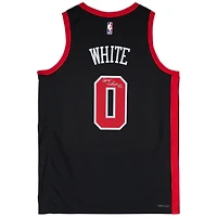 Coby White Chicago Bulls Autographed Black Nike 2023-24 City Edition Swingman Jersey