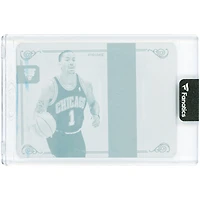 Derrick Rose Chicago Bulls 2013-14 Panini 2009-10 National Treasures NBA Logoman Cyan Printing Plate #36 #1/1 Card