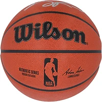 Ballon de basket-ball intérieur/extérieur Wilson Authentic Series autographié par Derrick Rose Chicago Bulls