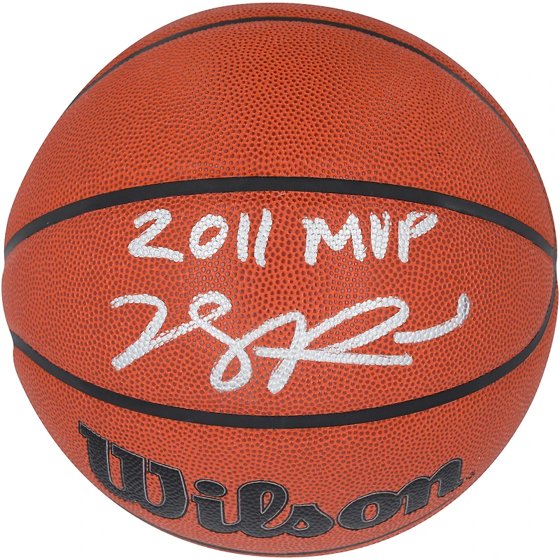 Derrick Rose Chicago Bulls Autographed Wilson Authentic Series Indoor/Outdoor Basketball with "2011 MVP" Inscription