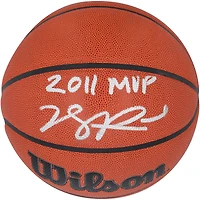 Derrick Rose Chicago Bulls Autographed Wilson Authentic Series Indoor/Outdoor Basketball with "2011 MVP" Inscription