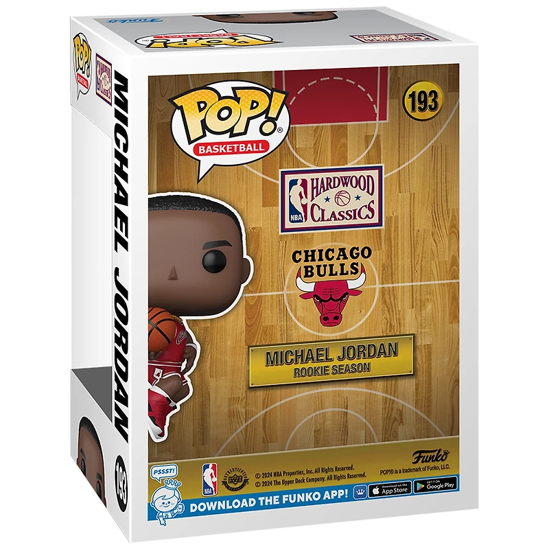 Figurine en vinyle Funko Pop! Chicago Bulls #193 Michael Jordan Rookie Season
