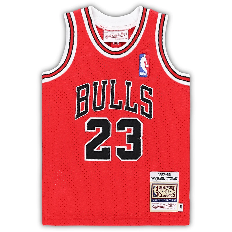 Infant Mitchell & Ness Michael Jordan Red Chicago Bulls / Hardwood Classics Authentic Jersey