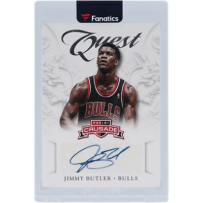 Carte Panini Crusade Quest n° 13 dédicacée par Jimmy Butler des Chicago Bulls 2012-13