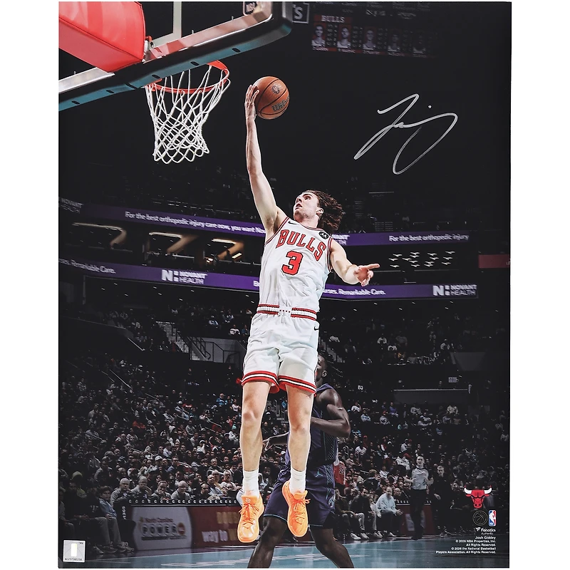 Josh Giddey Chicago Bulls Autographed 16" x 20" Layup Spotlight Photograph