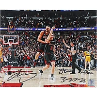 Josh Giddey Chicago Bulls Autographed 8" x 10" Game Winner vs. Lakers Photograph with "Game Winner 3-27-25" Inscription