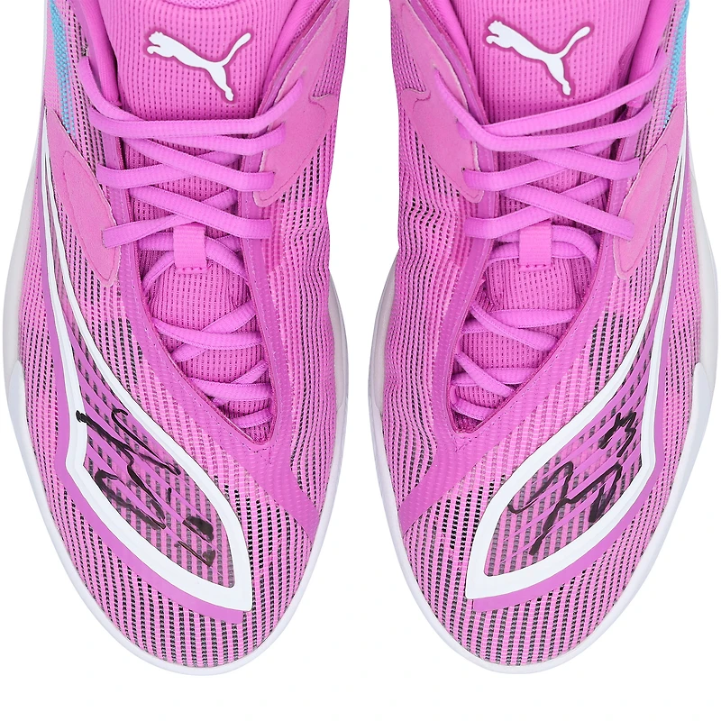 Josh Giddey Chicago Bulls Autographed Player-Worn Purple Puma Shoes from the 2025-26 NBA Season