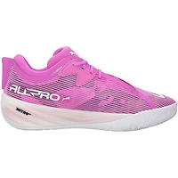 Chaussures Puma violettes autographiées et portées par Josh Giddey, joueur des Chicago Bulls, lors de la saison NBA 2025-2026.