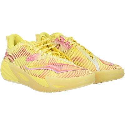 Chaussures Puma jaunes portées par Josh Giddey, joueur des Chicago Bulls, lors de la saison NBA 2025-2026.