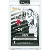 Matas Buzelis Chicago Bulls Autographed 2024-25 Panini Noir B&W Relic #310 #34/99 Rookie Card