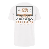 T-shirt blanc Chicago Bulls City Edition '47 pour homme avec panneau arrière