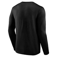 Men's Fanatics  Black Chicago Bulls Long Sleeve T-Shirt