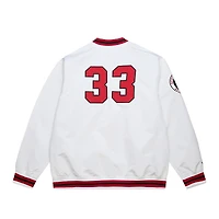 Men's Mitchell & Ness Scottie Pippen White Chicago Bulls NBA Legends Full-Snap Satin Jacket