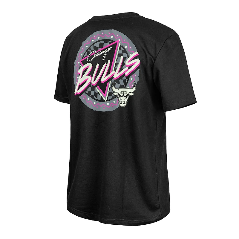 Men's New Era Black Chicago Bulls Glow-in-the-Dark T-Shirt