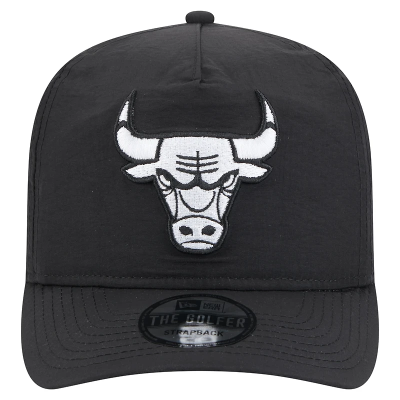 Casquette ajustable Chicago Bulls noire New Era pour homme