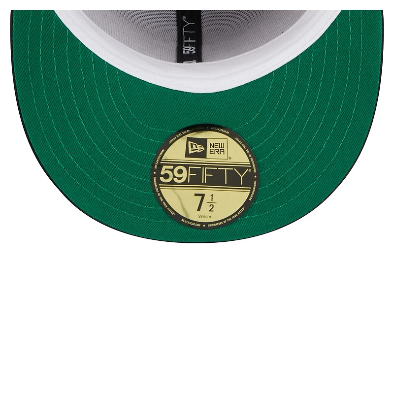 Men's New Era  Red/Black Chicago Bulls Throwback Satin Vintage Pin Two-Tone 59FIFTY Fitted Hat