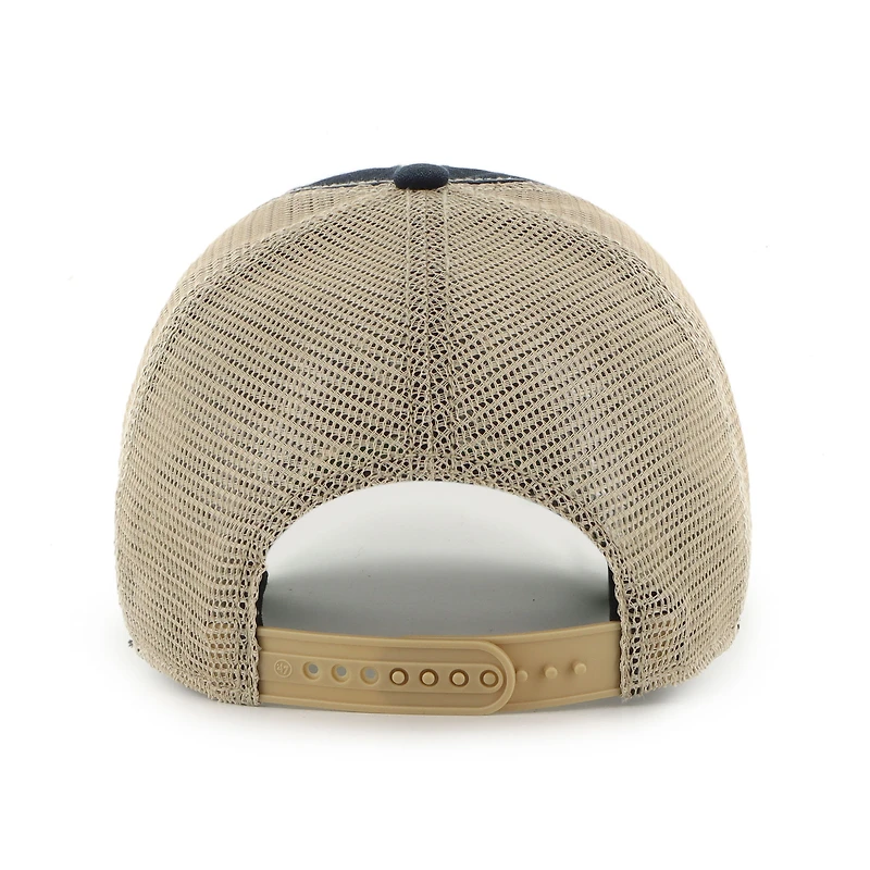 Men's '47 Black/Tan Chicago Bulls Wabash Patch Clean Up Adjustable Hat