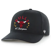 Casquette réglable '47 noire Chicago Bulls Champs Global Star Hitch pour hommes