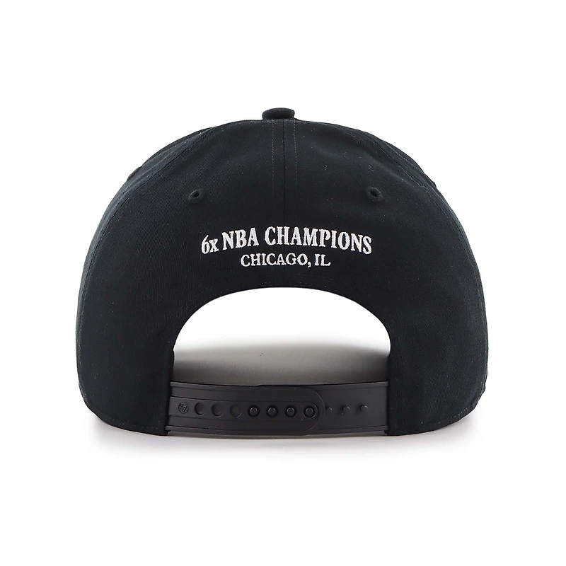 Casquette ajustable noire « 47 Chicago Bulls Every Time Past Champs » pour homme
