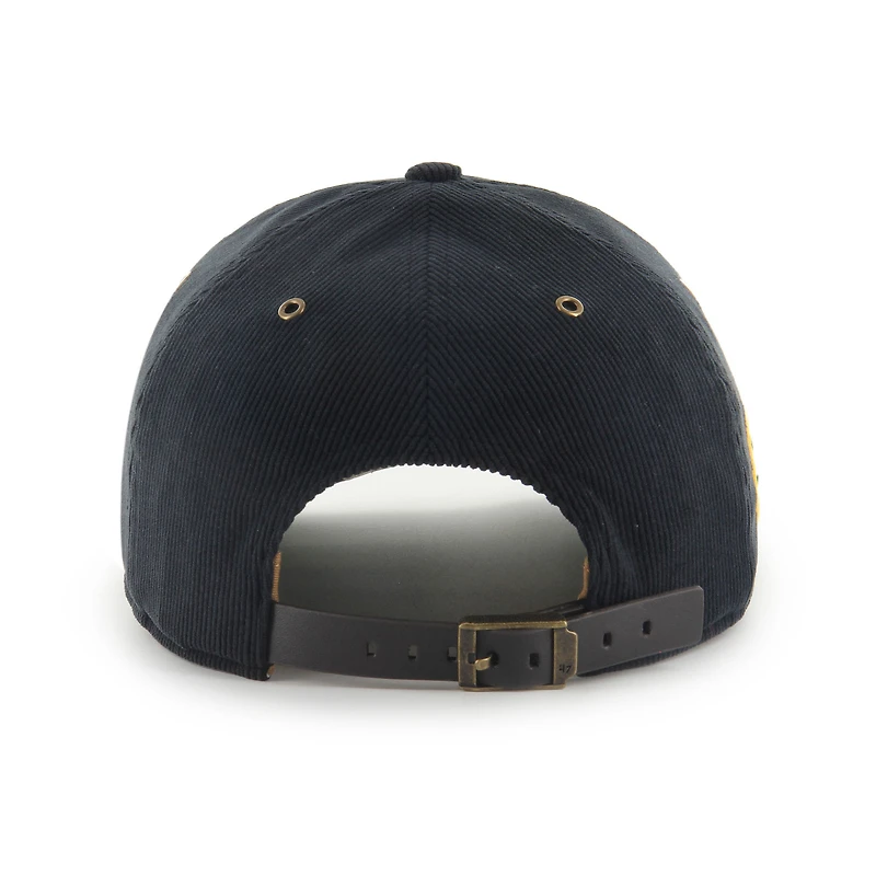 Casquette ajustable en velours côtelé Golden Age des Chicago Bulls pour homme, modèle 47, noire