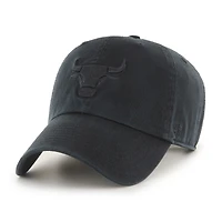 Men's '47  Chicago Bulls Black on Black Clean Up Adjustable Hat