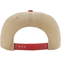 Casquette Snapback '47 Kaki/Rouge des Chicago Bulls Chilmark Captain pour hommes