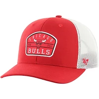Casquette réglable de camionneur semi-patch '47 Red Chicago Bulls pour hommes