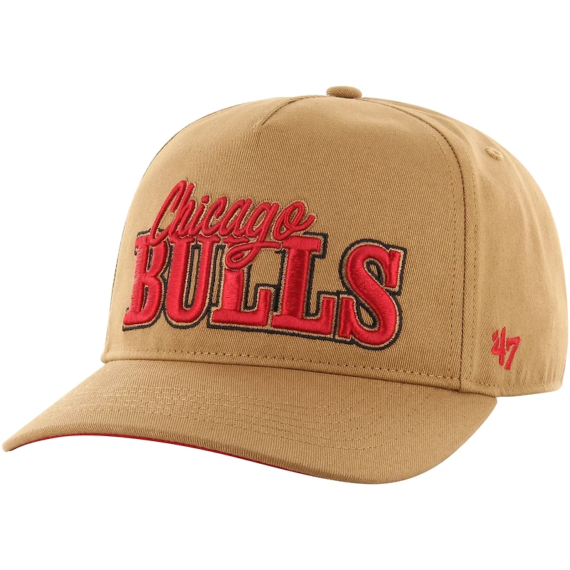 Casquette réglable Barnes Hitch '47 Tan des Chicago Bulls pour hommes