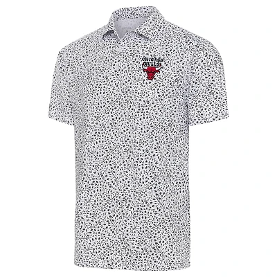 Men's Antigua  White Chicago Bulls Motion Polo