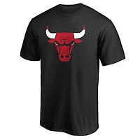 Men's  Black Chicago Bulls Primary Logo T-Shirt