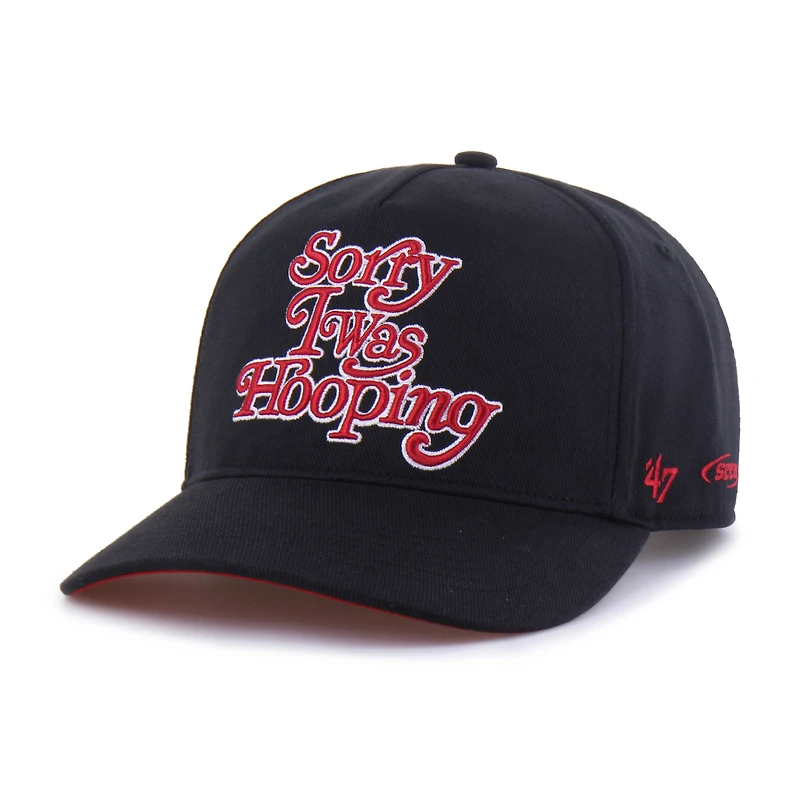 Men's Brand Seen by '47 Black Chicago Bulls Sorry I Was Hooping Hitch Adjustable Hat